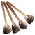 Ukerala Coconut Shell Spoon Set for Cooking – Set of 4 Large Handcrafted Ladles & Turners | Eco-Friendly Kitchen Utensils | Non-Stick Wooden Spoons