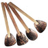 Ukerala Coconut Shell Spoon Set for Cooking – Set of 4 Large Handcrafted Ladles & Turners | Eco-Friendly Kitchen Utensils | Non-Stick Wooden Spoons