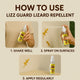 Lizzgard Lizard Repellent Spray – 100% Natural Formula to Repel Lizards